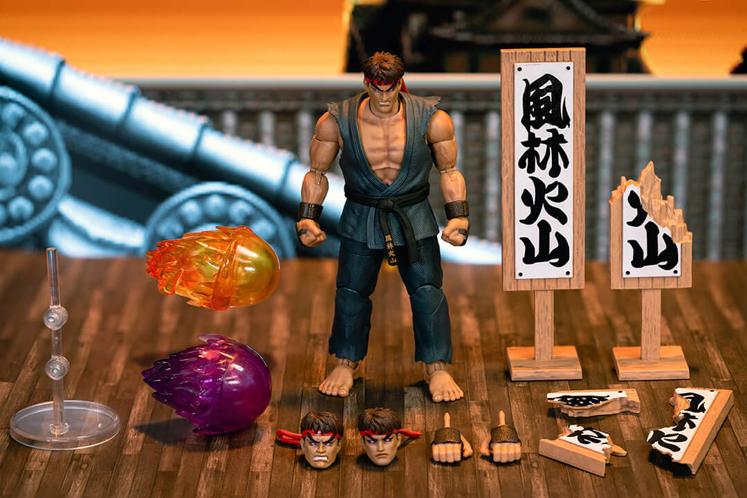 Ultra Street Fighter II Evil Ryu 1/12 Scale Action Figure Deluxe Set  (Exclusive)