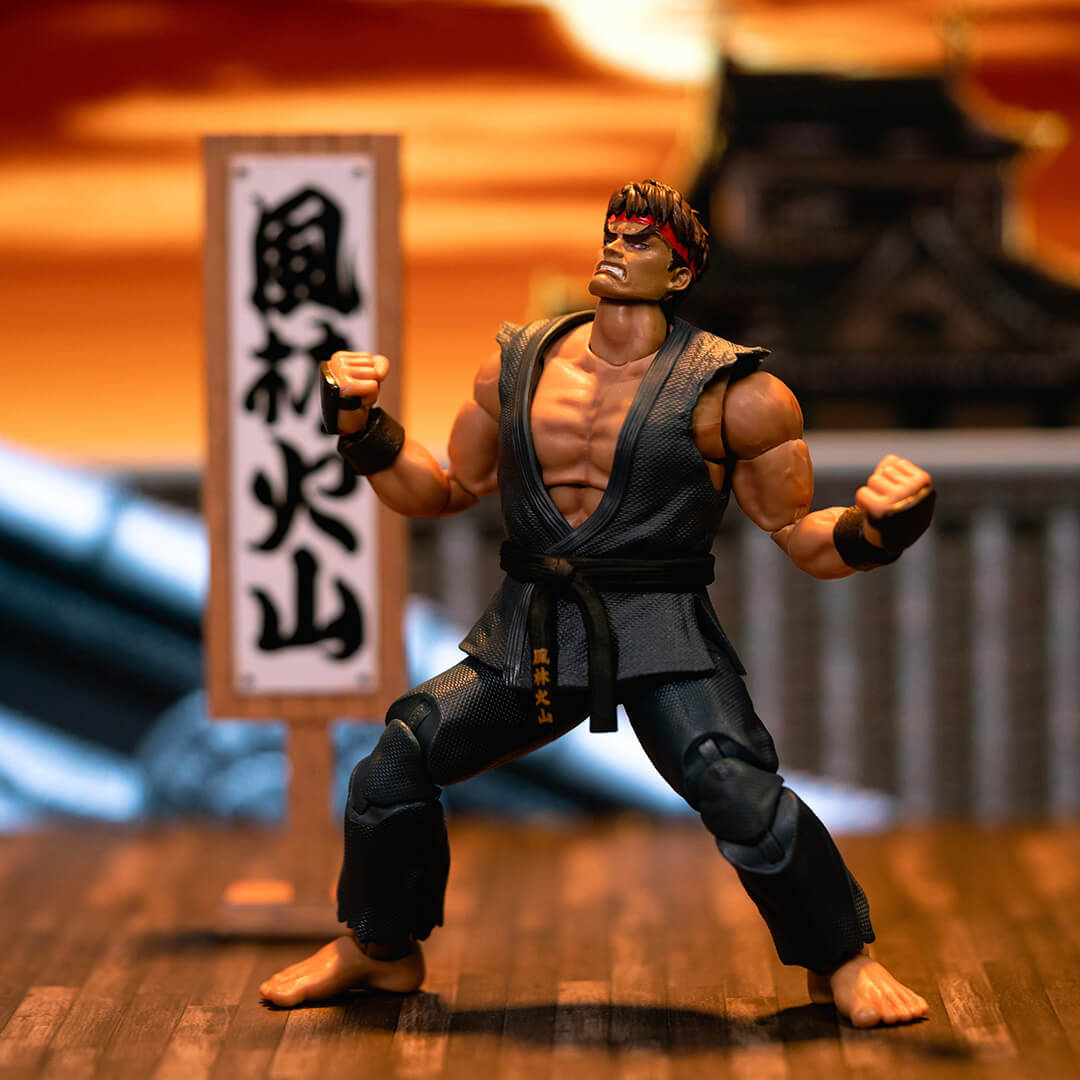 Ultra Street Fighter II Evil Ryu 1/12 Scale Action Figure Deluxe Set  (Exclusive)