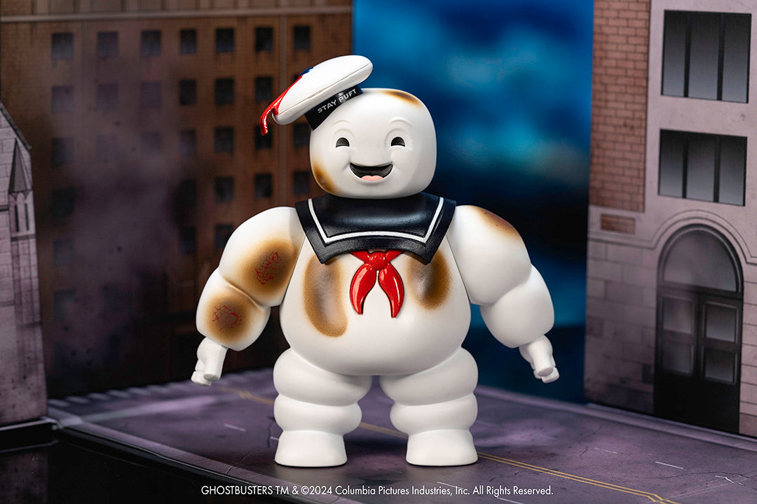 Ghostbusters Nano Scene w/ 1.65" Ecto-1 and 6" Stay Puft Marshmallow Man Diorama (Next Level Exclusive)