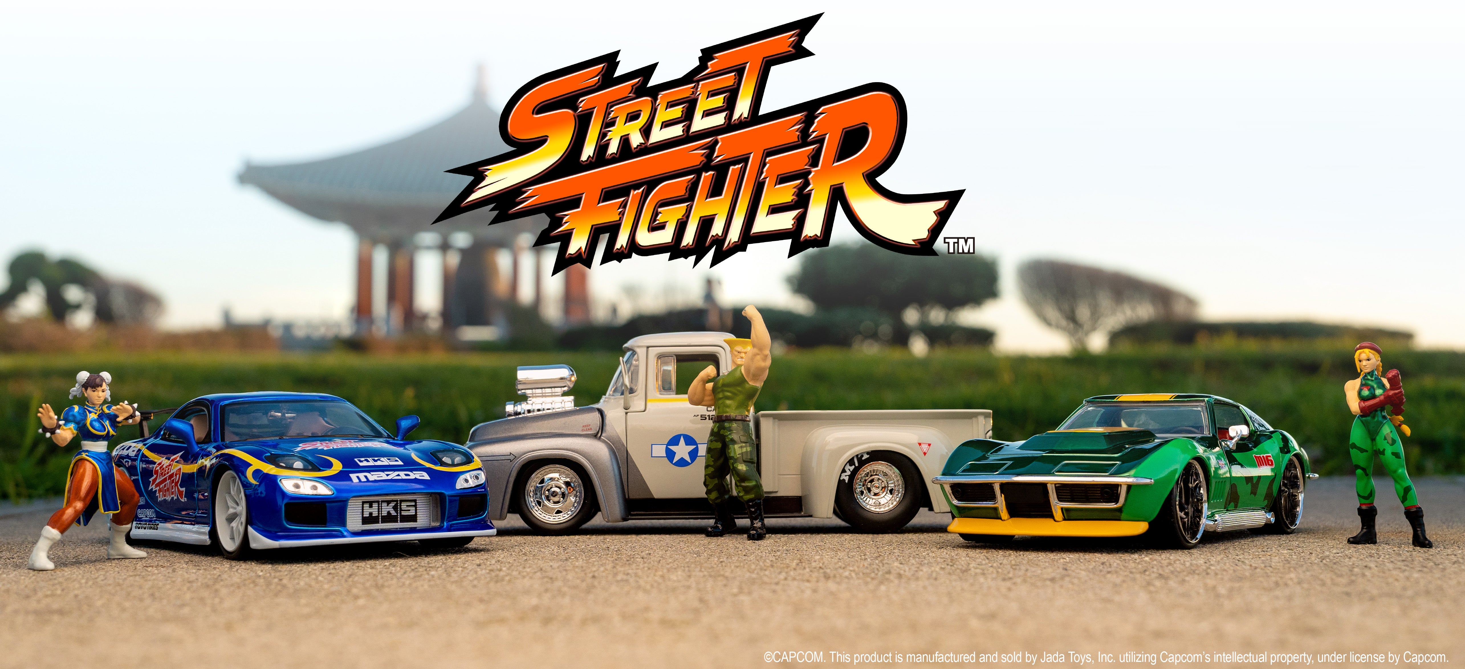 Street Fighter, Chun-Li & 1993 Mazda RX-7, 1:24 Scale Vehicle