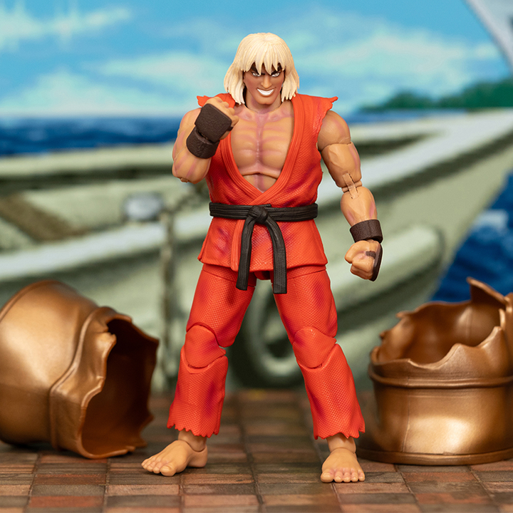 Ultra Street Fighter II Violent Ken 1/12 Scale Action Figure Deluxe Se ...