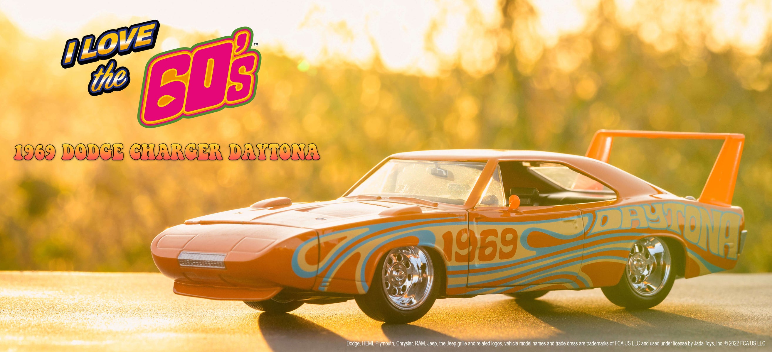 I Love The...60's 1969 Dodge Charger Daytona 1:24 Scale Vehicle – Jada Toys