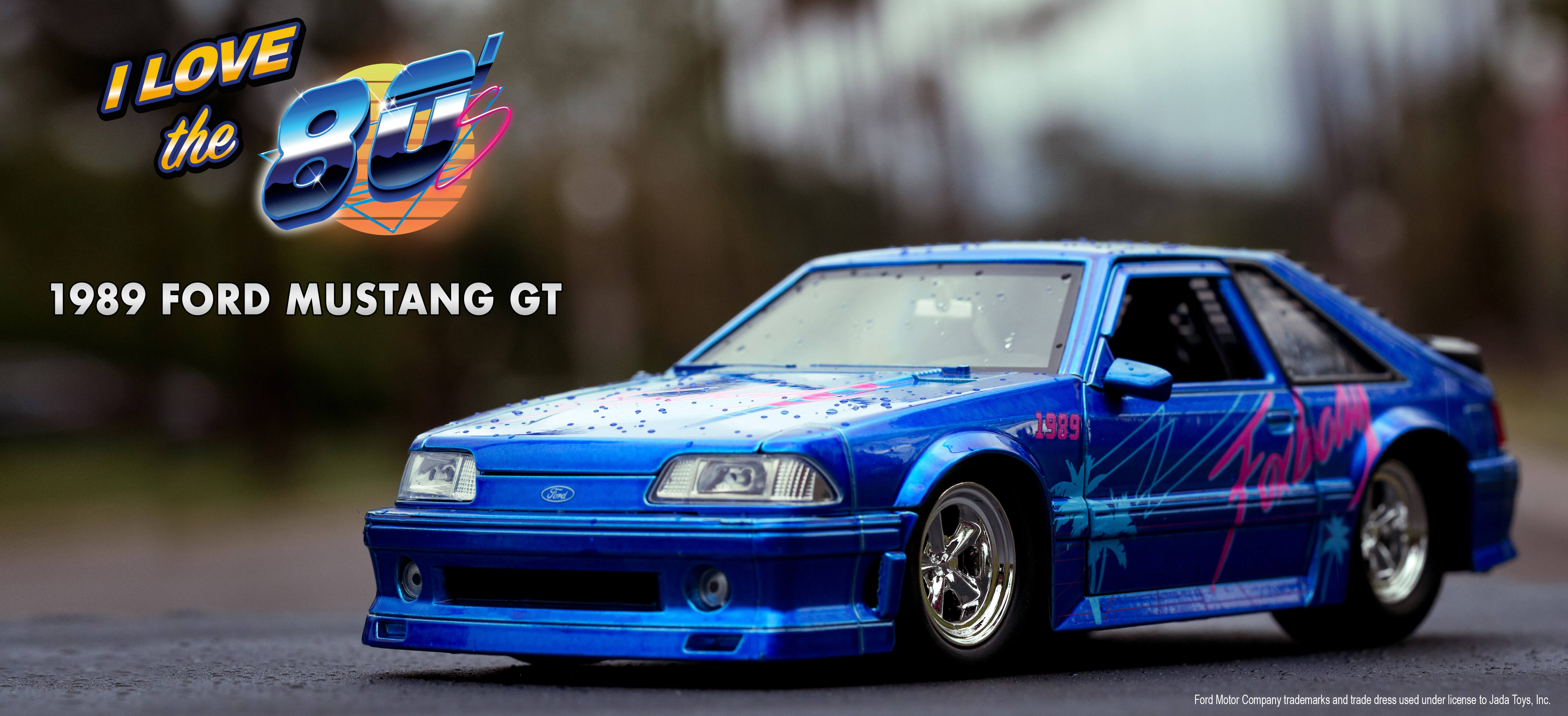 I Love The...80's 1989 Ford Mustang GT 1:24 Scale Vehicle – Jada Toys