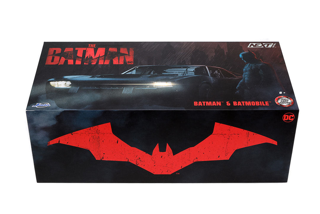 The Batman (2022) Batmobile & Batman, 1:24 Scale Vehicle & 2.75" Figure (Next Level Exclusive)