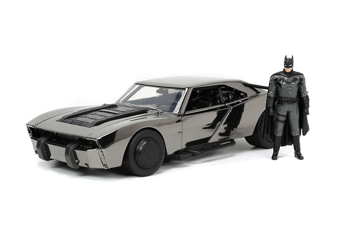 The Batman (2022) Batmobile & Batman, 1:24 Scale Vehicle & 