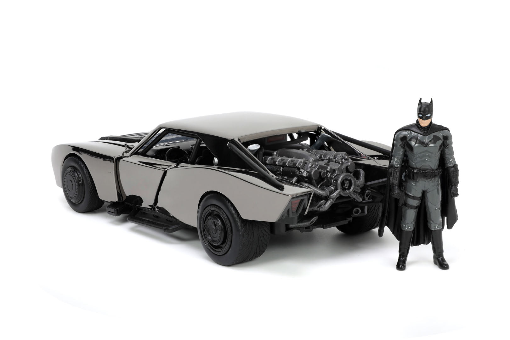 The Batman (2022) Batmobile & Batman, 1:24 Scale Vehicle & 2.75" Figure (Next Level Exclusive)
